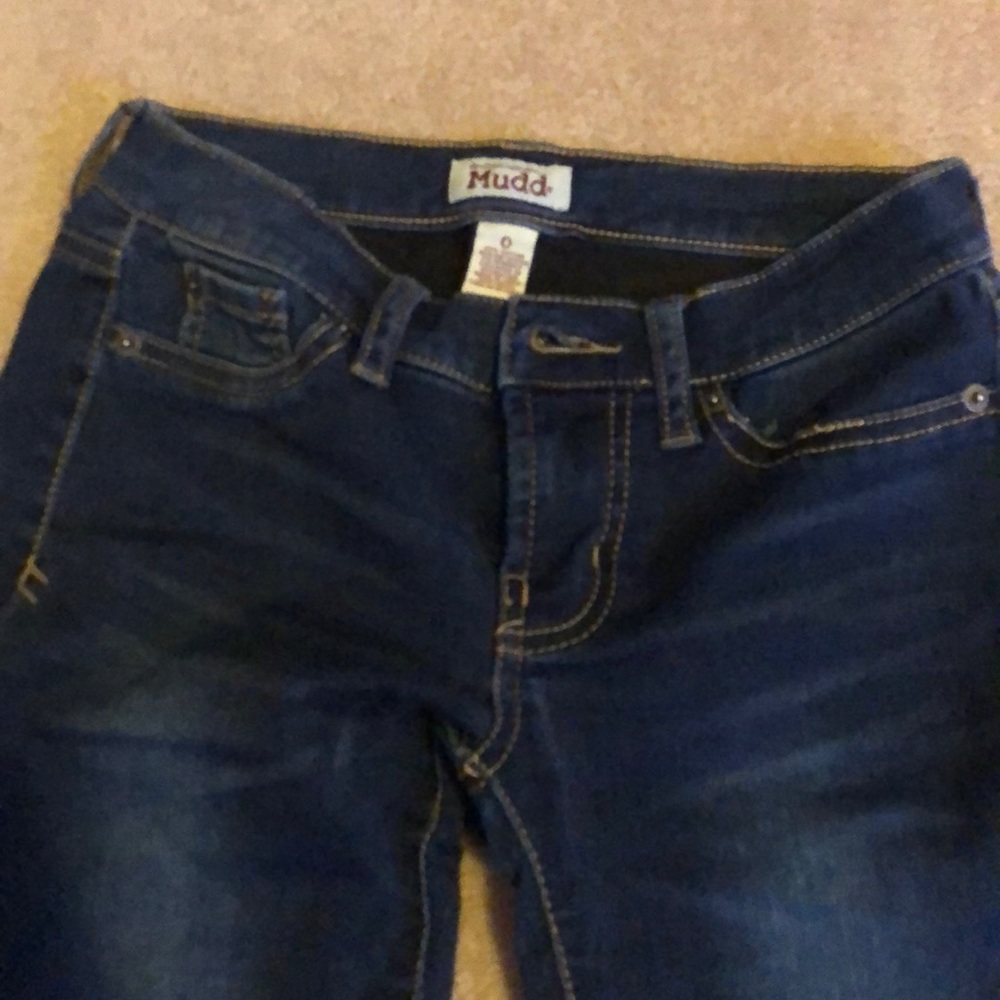Dark blue jeans